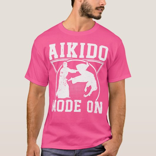 Aikido Mode op Japanse Aikido T-shirt (Voorkant)