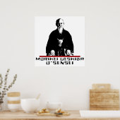 Aikido Morihei Ueshiba O'Sensei Poster (Keuken)