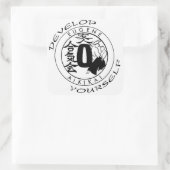 Aikido: Ontwikkel jezelf Vierkante Sticker (Tas)