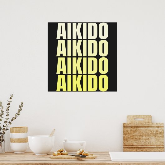 AIKIDO | Poster van de krijgskunst (Keuken)