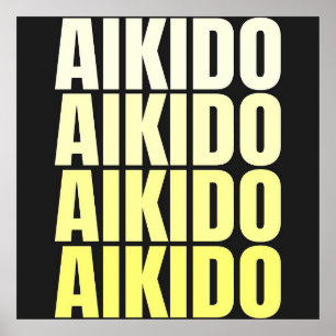 AIKIDO   Poster van de krijgskunst