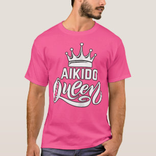 Aikido Queen Martial Arts Kanji Martial Arts Vrouw T-shirt