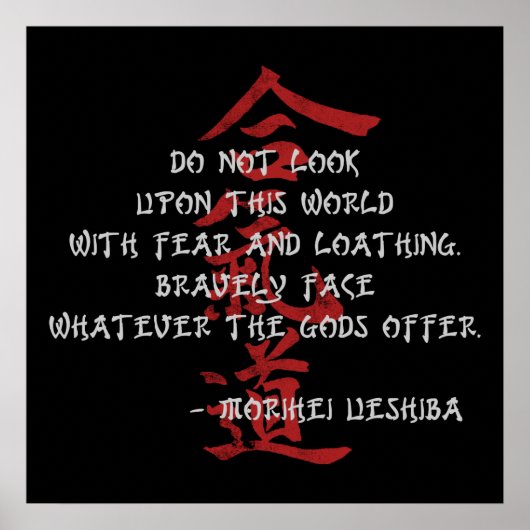 Aikido Quote Poster (Voorkant)