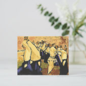 Aikido Seminar Ochre en Black briefkaart (Staand voorkant)