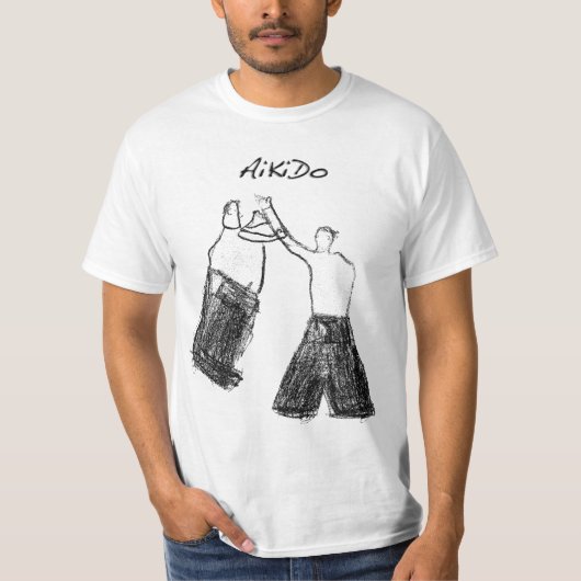 Aikido - Shomen-uchi Ikkyo T-shirt (Voorkant)