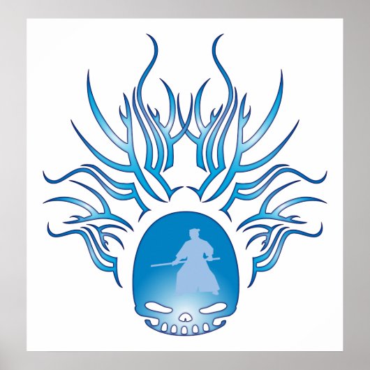 Aikido Skull Poster (Voorkant)