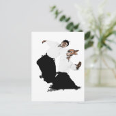Aikido suwari briefkaart (Staand voorkant)