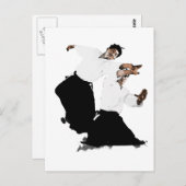 Aikido suwari briefkaart (Voorkant / Achterkant)