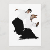 Aikido suwari briefkaart (Voorkant)