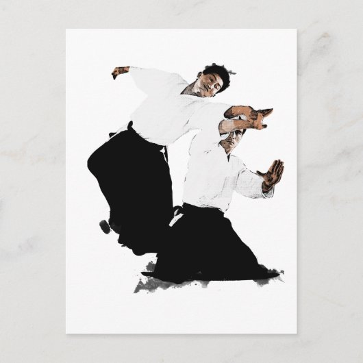 Aikido suwari briefkaart (Voorkant)