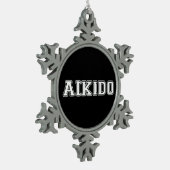 Aikido Tin Sneeuwvlok Ornament (Links)