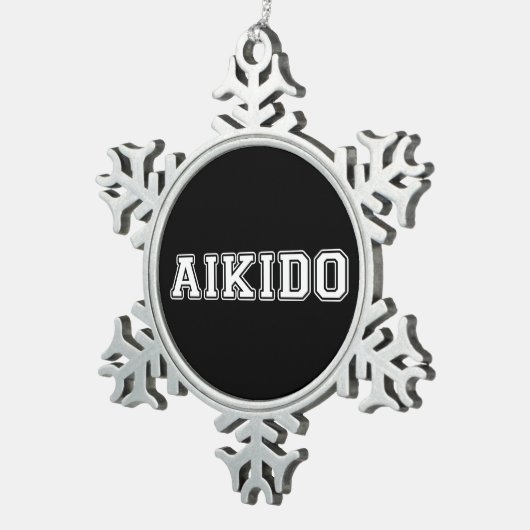 Aikido Tin Sneeuwvlok Ornament (Rechts)