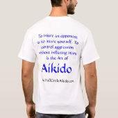 Aikido, True Victory is overwinning op zichzelf. T-shirt (Achterkant)