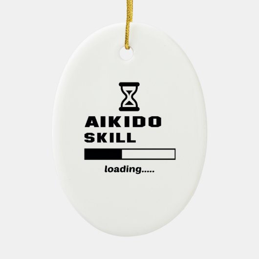 Aikido vaardigheidslading...... keramisch ornament (Voorkant)