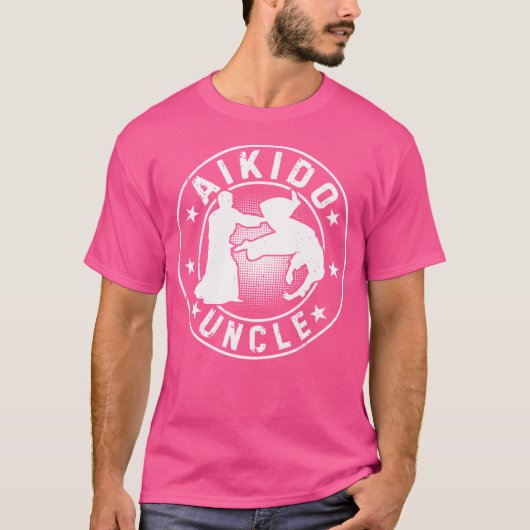 Aikido vechter oom Aikido oom T-shirt (Voorkant)