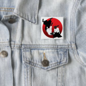 Aikido Vierkante Button 5,1 Cm (In situ)