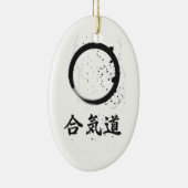 Aikido Zen Ink Keramisch Ornament (Rechts)