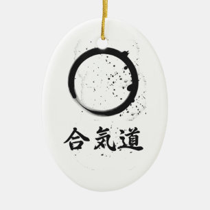 Aikido Zen Ink Keramisch Ornament