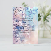 Aiko aanpasbare platte bedankkaartjes bedankkaart (Staand voorkant)