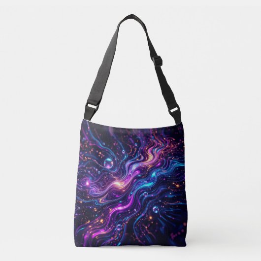 AiKo Beats™ Pulse Index – Noir Signaal Crossbody Tas (Voorkant)