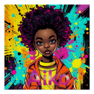 AiKo Grunge Grafisch #1 Perfect Poster