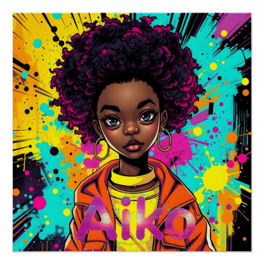 AiKo Grunge Grafisch #1 Perfect Poster (Voorkant)