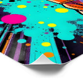 AiKo Grunge Grafisch #1 Perfect Poster (Hoek)