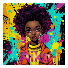 AiKo Grunge Graphic #1 Perfect Poster