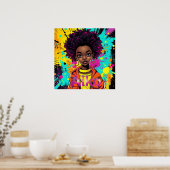 AiKo Grunge Graphic #1 Poster (Keuken)