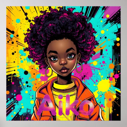 AiKo Grunge Graphic #1 Poster (Voorkant)