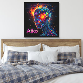 AiKo Grunge Graphic #4 Canvas Afdruk