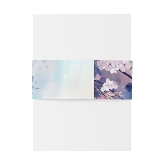 Aiko Invitation Belly Band Uitnodigingen Wikkel (Achterkant Voorbeeld)