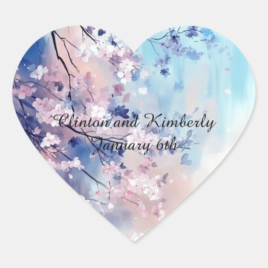 Aiko Papier & Uitnodiging Feeststickers Hart Sticker (Voorkant)