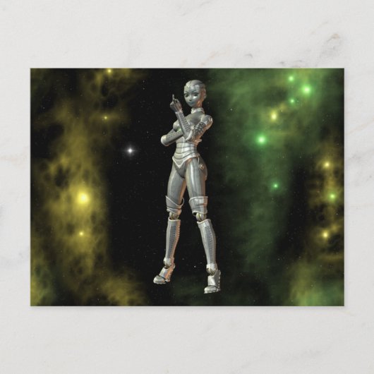 aikobot & sterren briefkaart (Voorkant)