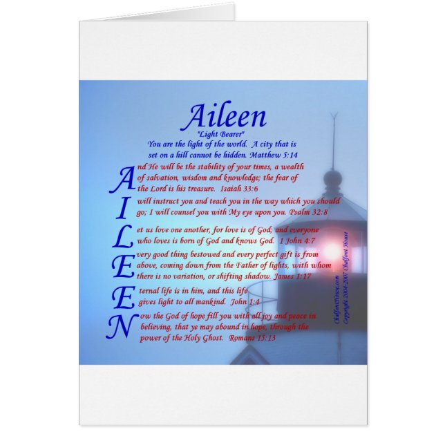 Aileen Acrostic (Voorkant)