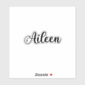 Aileen Name - Handgeschreven kalligrafie Sticker (Vel)