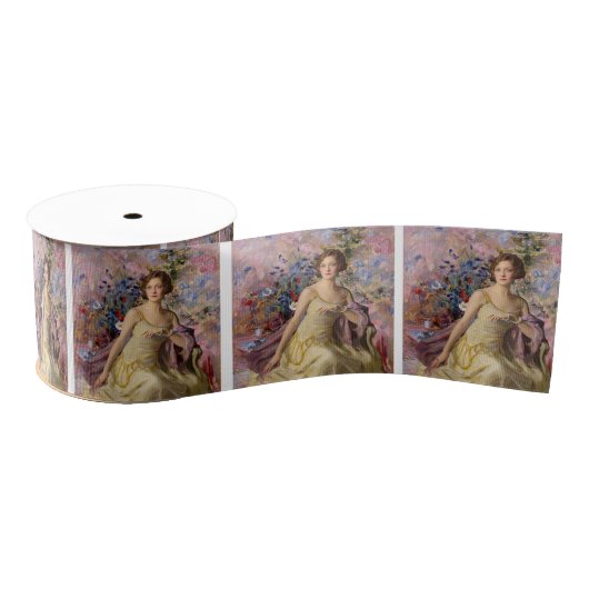 Ailsa Bruce met Villard Flowers Grosgrain Lint (Spoel)