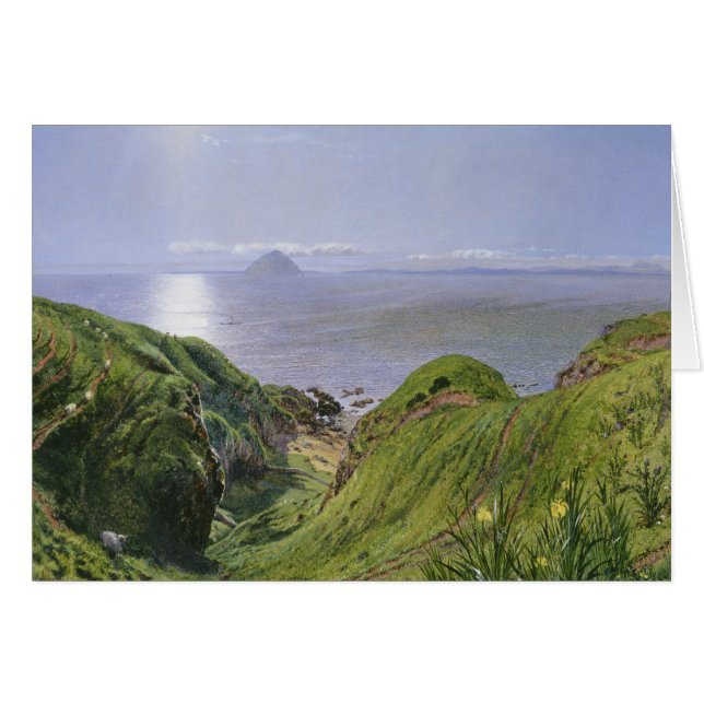 Ailsa Craig en het eiland Arran, Schotland (Voorkant Horizontaal)
