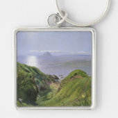 Ailsa Craig en het eiland Arran, Schotland Sleutelhanger (Voorkant)