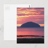 Ailsa Craig Sunset Briefkaart (Voorkant / Achterkant)