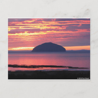Ailsa Craig Sunset Briefkaart