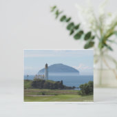 Ailsa Craig, vuurtoren van Turnberry Briefkaart (Staand voorkant)