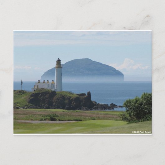 Ailsa Craig, vuurtoren van Turnberry Briefkaart (Voorkant)