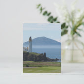 Ailsa Craig, vuurtoren van Turnberry Briefkaart (Staand voorkant)