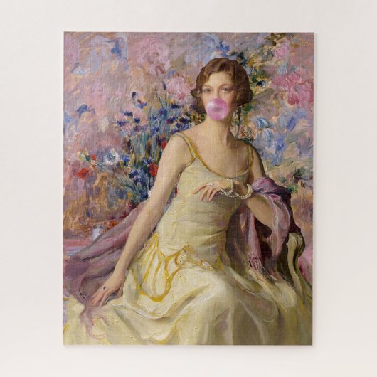 Ailsa Villard Flowers Roze Bubble gum Legpuzzel (Verticaal)