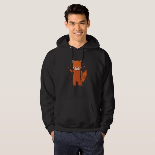 Ailuridae Waving Bear Cat lesser Panda Hoodie (Voorkant volledig)
