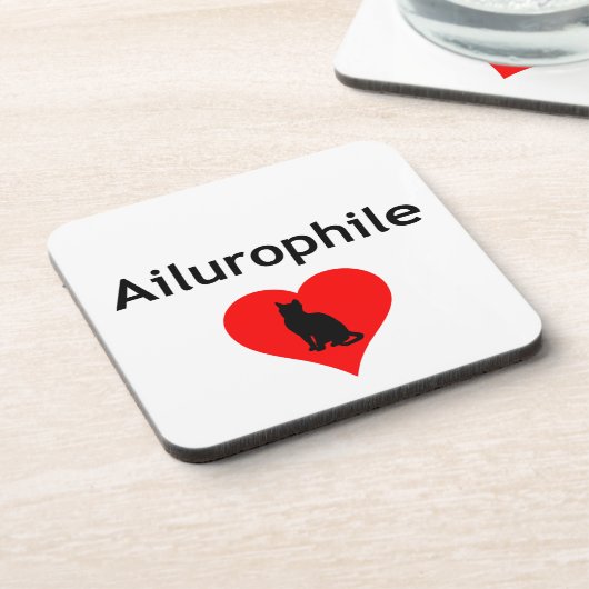 Ailurophile Bier Onderzetter (Linkerzijde)