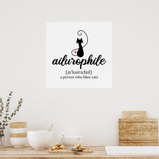 Ailurophile Poster (Keuken)