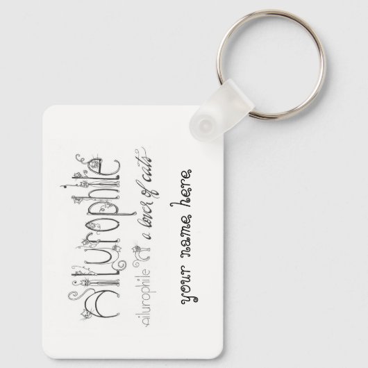 Ailurophile Sleutelhanger (Achterkant)