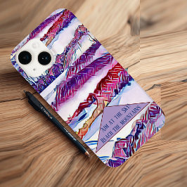 Aim at Sky Reach the Mountains Snow Alps Birthday Case-Mate iPhone 14 Hoesje